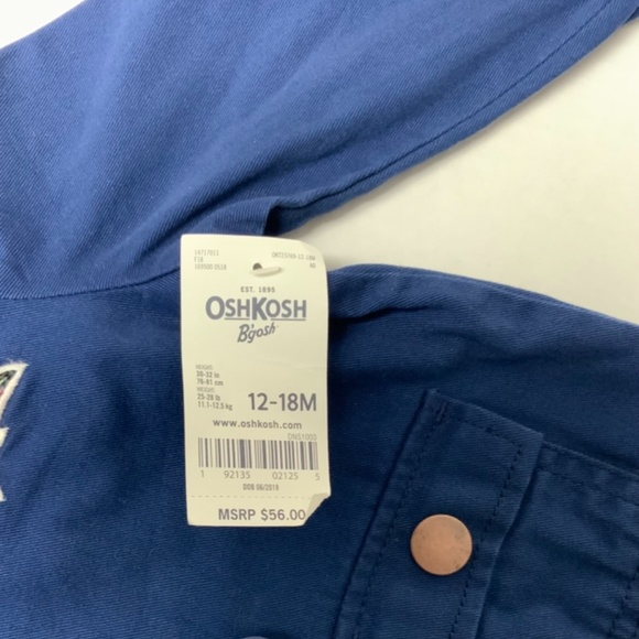 NWT OSHKOSH FALL COAT, SIZE 12-18 MONTH - Picture 4 of 4